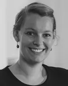 Profilfoto von Frau Louise Wohlhage in schwarzweiß.